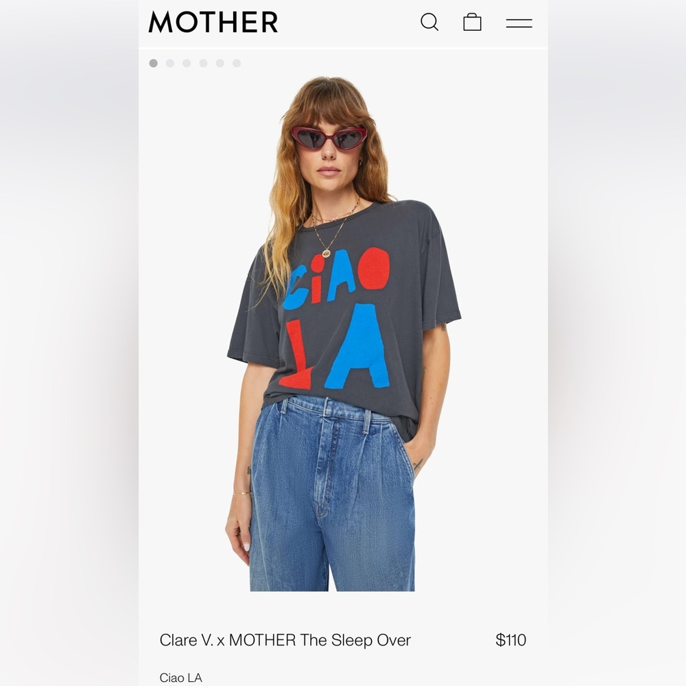 Clare V x MOTHER Ciao LA t-shirt